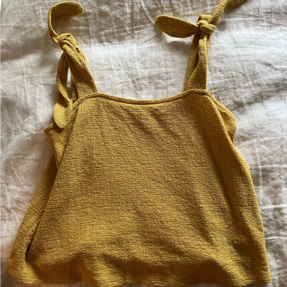 Yellow Mustard Crop Tank Boutique